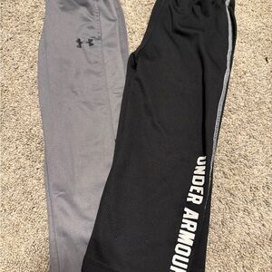 Under Armour Black and Gray Sweatpants with Sporty Design